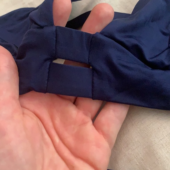 Vitamin A navy blue bikini. Both pieces are L. - Picture 3 of 7